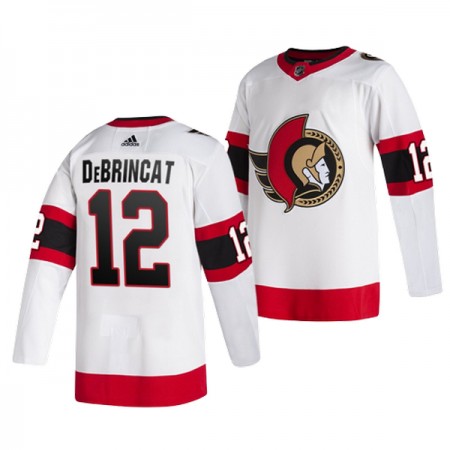 Ottawa Senators Hockeydrakt Alex Debrincat 12 Hvit Adidas Authentic - Herre